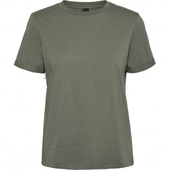 Vero Moda Women's Short Sleeve Round Neck T-Shirt VMPaula in Laurel Wreath, Regular Fit