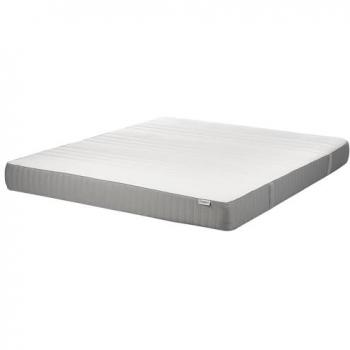 Colchón Viscoelástico Dureza Media 180 x 200 cm con Funda Extraíble de Poliéster y Cremallera Blanco Cheer