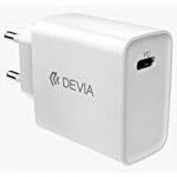 Cargador USB-C Devia 20W Blanco con Carga Rápida