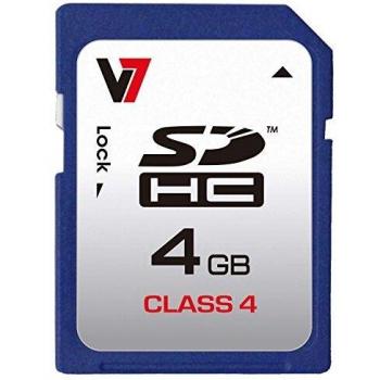 Tarjeta de Memoria V7 SDHC, 4GB, Clase 4