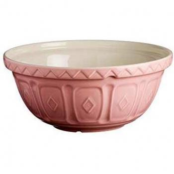 Mason Cash Colour Powder Pink S24 Chip Resistant Earthenware 24cm Mixing Bowl, Stoneware, 2.7 Litre/26 cm