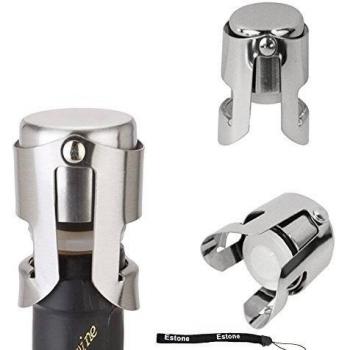 Estone profesional de vino de vasos de champán con tapón para botella de vino espumoso sellador manual para tiras de Fizz Keeper