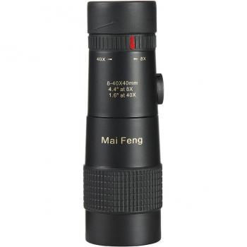 Telescopio Monocular Compacto 8-40x40 con Zoom Retráctil, Impermeable, Prisma Bak4, Vidrio HD ED y Trípode con Clip para Teléfono