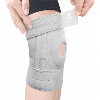 Anoopsyche Rodillera Deportiva, Ajustable Rodillera Menisco y Ligamentos, Antideslizante Soporte de Rodilla para Hombres y Mujeres, Apoyo para Dolor de Artritis, Correr, Voleibol, Béisbol, Baloncesto