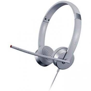 Auriculares Lenovo 100 Estéreo Analógico On-Ear Cableados Binaurales para Oficina/Callcenter