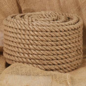 vidaXL Jute Rope 50 m Long 24 mm Thick