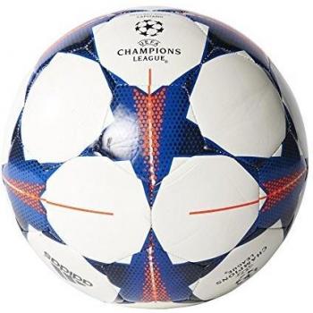 adidas Finale15FCB Cap - Balón de fútbol, Color Blanco/Rojo/Azul, tamaño 4
