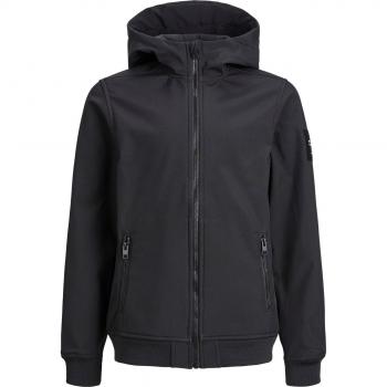 Jack & Jones Basic Black Softshell Jacket for Boys