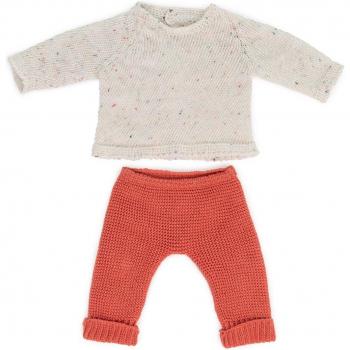 Miniland 38cm Knitted Doll Outfit - Sweater & Trousers Set