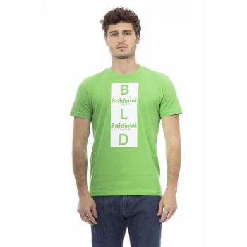 Baldinini Trend Green Cotton T-Shirt - XL