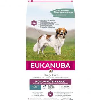 Eukanuba Daily Care Adult Monoproteico con pato - 2 x 12 kg - Pack Ahorro