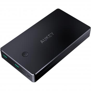 AUKEY Power Banks 20000mAh, Powerbank with 2 Outputs & 2 Inputs, 20000mah Power Bank Compatible with iPhone, Samsung, iPad, Tablet, Portable Charger for Trip, Outdoors