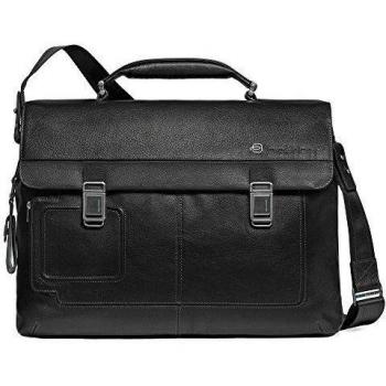 Piquadro CA1044VI-N - Maletín para Ordenador portátil, Negro