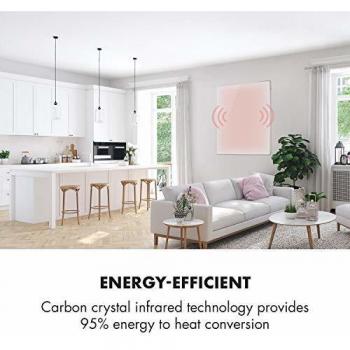 Calentador Infrarrojo Klarstein Wonderwall 120 - 120x100cm, 1200W, Temporizador, IP24