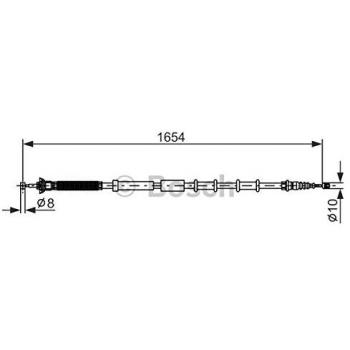 Bosch 1987477978 cable de freno