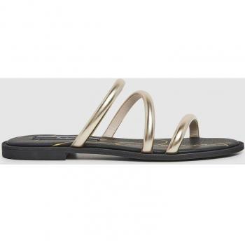 Pepe Jeans - Sandalias planas de mujer con detalles metalizados