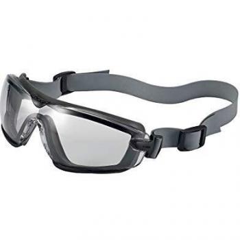 Gafas de seguridad Bolle Cobra TPR con lentes de policarbonato, diseño envolvente, protección UV, tratamiento antirayaduras y antiempañante