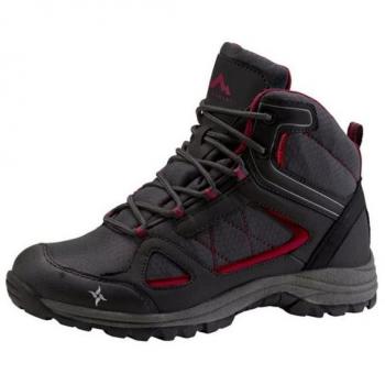 Botas Mid Multifuncionales Aquabase® Aqb Negro Rojo Mujer Mc262102 900