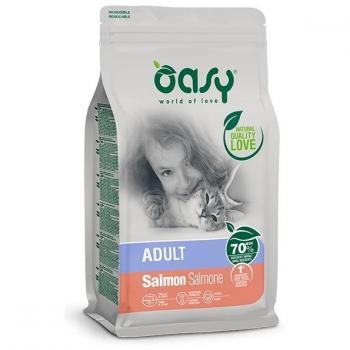 Oasy Pienso De Salmón Para Gatos Adultos 7,5 Kg - Alimento seco para gatos adultos, formulado con salmón como ingrediente principal, presenta un tamaño de 7.5 kg, rico en proteínas y