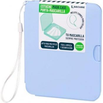 Estuche Portamascarillas Azul PP XSecure 105x130mm