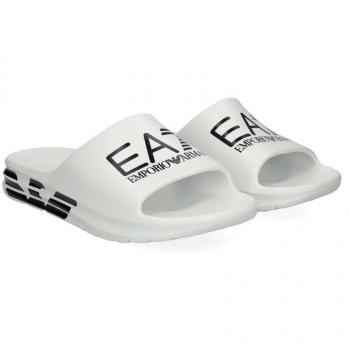 EA7 Sandalias Chancletas Hombre Blanco Talla 8