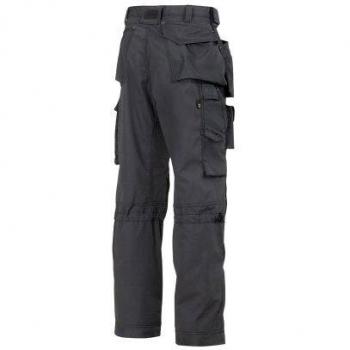 Pantalones de trabajo Rip-Stop Snickers 3223 para hombre con bolsillos flotantes, color negro/gris, talla 33 30