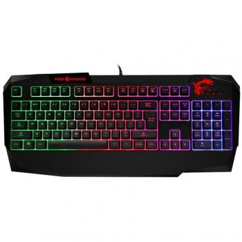 MSI Interceptor DS4200 Gaming Teclado USB QWERTY Negro