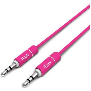 Cable de Audio Mini Jack 3.5mm Macho/Macho Rosa