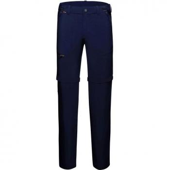 Pantalón de montaña de hombre Mammut Runbold Zip Off Azul