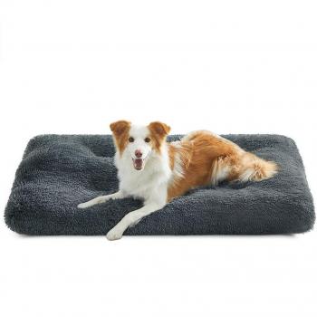 Sofá cama para perros acolchado suave lavable gris claro o oscuro 110x73 cm