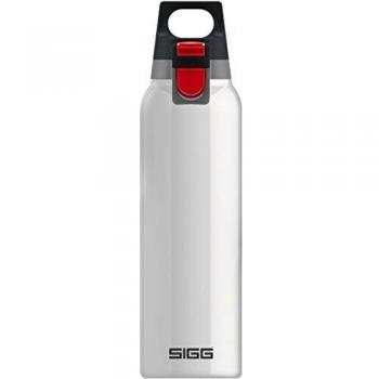 Botella Térmica SIGG Hot & Cold 0.5L - Acero Inoxidable Blanco, Aislante, Filtro para Té, Antifugas, Libre de BPA