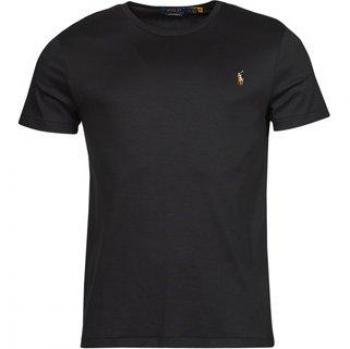 Polo Ralph Lauren Men's Basic Custom Slim Fit Black Cotton T-Shirt
