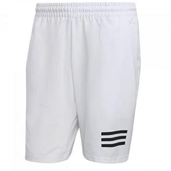 Pantalones Cortos Adidas Club 3 Stripes para Hombres en Blanco y Negro - XXL