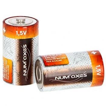 Numaxes embalaje de 2 unidades 1.5 V LR20 alcalinas D