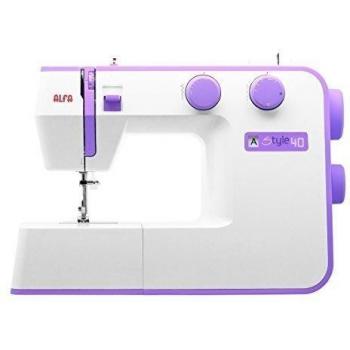 ALFA Máquina de Coser, Style 40, Morada, 31 Puntadas, 30 x 19 x 41 Cm, Accesorios Incluidos
