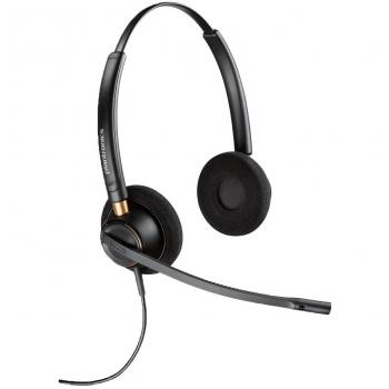 Plantronics HW520 EncorePro OTH Binaural Wired Headset, Black