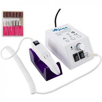 Cortaúñas Profesional Arebos Ajustable - Kit Completo de Manicura y Pedicura Eléctrico Eco Line Blanc