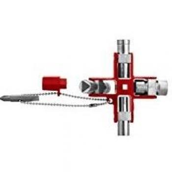 Llave en cruz Facom 838305 para armario de control, 9 huellas, herramienta ligera y compacta
