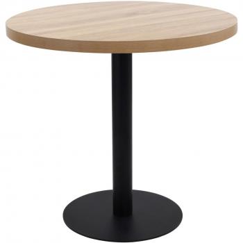 vidaXL Bistro Table Light Brown 80 cm MDF