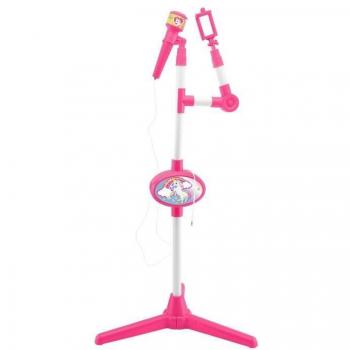 Micrófono Karaoke Lexibook Unicornio con Altavoz Integrado y Pie Luminoso Ajustable