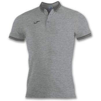 Joma Bali II Men's Short Sleeve Polo Shirt - Gray, 3XL