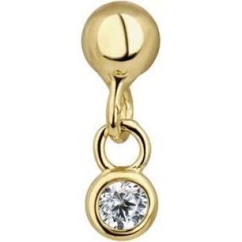 Piercing Earcandy Brillant de Plata 925 bañado en Oro 18k
