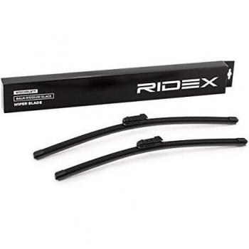 Escobilla Limpiaparabrisas RIDEX 298W0142 Juego de 2 con Spoiler Delante, Tipo Plana, Longitudes 530mm y 475mm para VW y SEAT