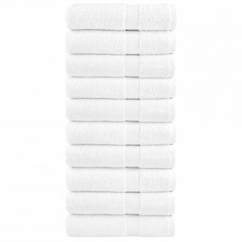 Toallas de baño SOLUND 10UDs Blanco 100x150cm 600gsm