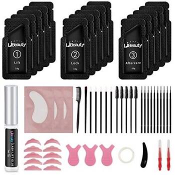 Libeauty Lash Lift Kit Eyelash Perm Sachet Desechable de calidad profesional Lifting rápido de pestañas, rizo semipermanente para ondular, loción y juego de líquidos