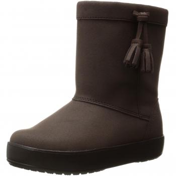 crocs Lodgepointbootk, Botines para Niñas, Marrone