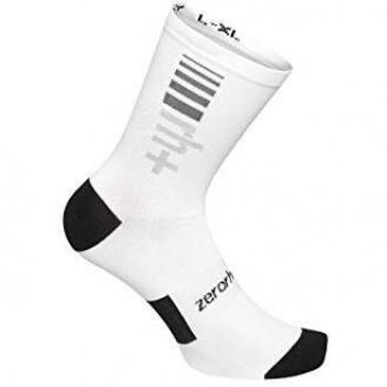 Zero RH+ Logo Sock 15 Ropa Unisex - Adulto, Blanco/Negro/Gris, S/M