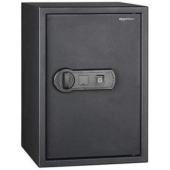 Amazon Basics - Caja fuerte con lector biométrico de huella dactilar - 50 l