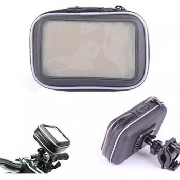 DURAGADGET Estupendo Soporte De Bicicleta Con Funda Protectora Para El GPS Garmin Nüvi 2445 - Resistente Al Agua - ¡Seguridad Para Su GPS Ante Todo!