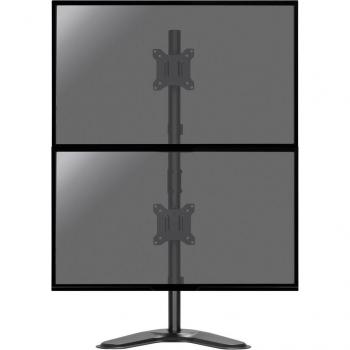 Soporte de Mesa Kimex para 2 Monitores de 17 a 32 en Posición Vertical